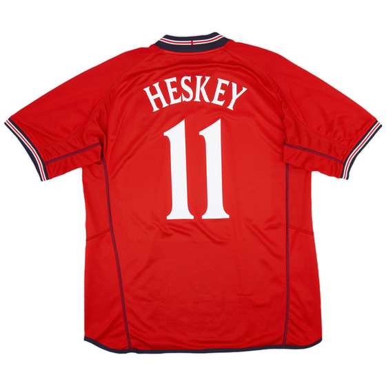 2002-04 England Away Shirt Heskey #11 - 7/10 - (L)