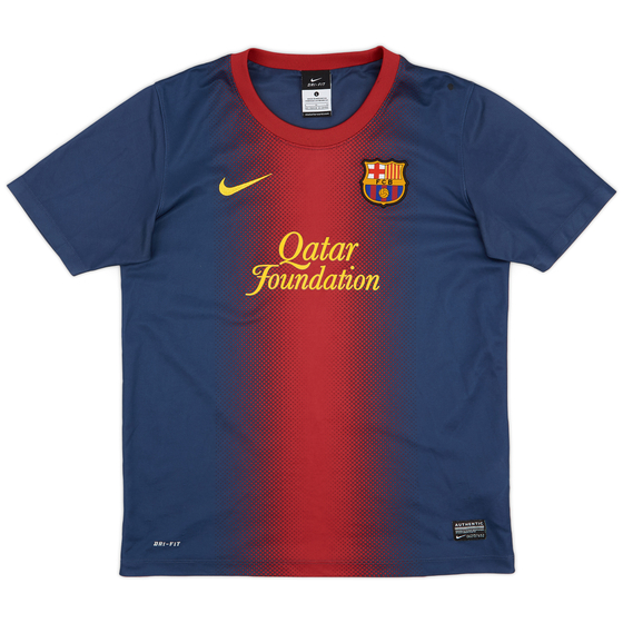 2012-13 Barcelona Basic Home Shirt - 6/10 - (L.Boys)