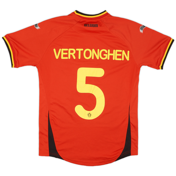 2014-15 Belgium Home Shirt Vertonghen #5 - 8/10 - (M)
