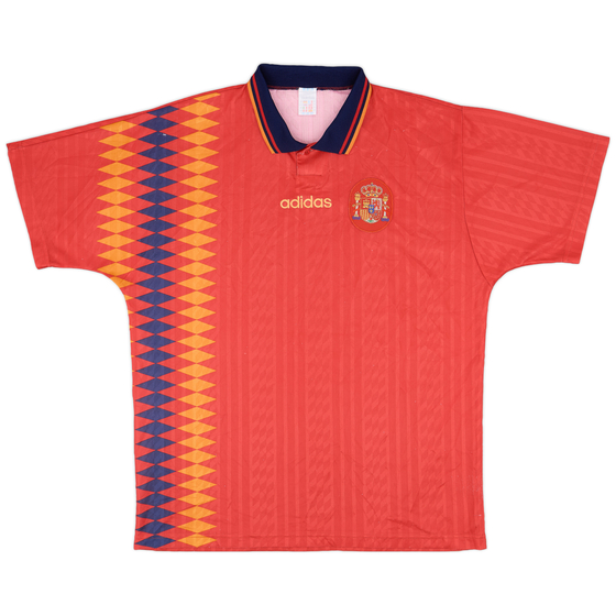 1994-96 Spain Home Shirt - 8/10 - (XL)