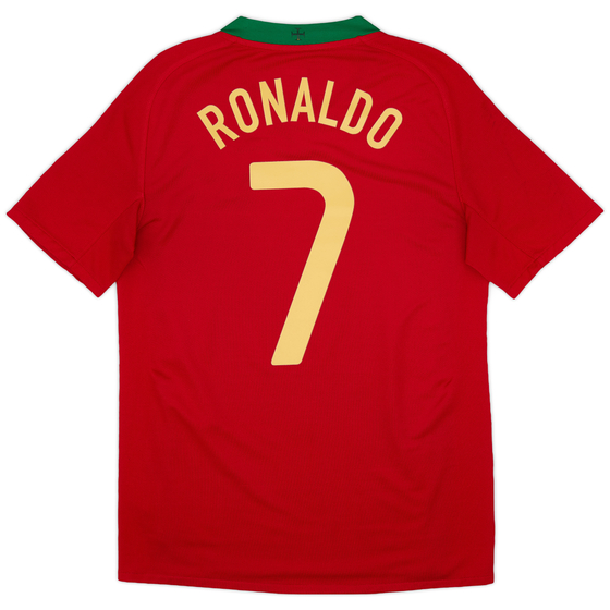 2008-10 Portugal Home Shirt Ronaldo #7 - 7/10 - (S)
