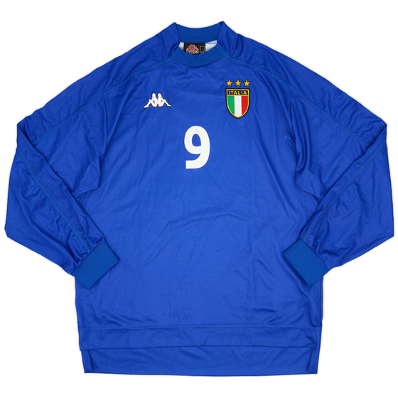 1998-99 Italy Home L/S Shirt #9 - 5/10 - (L)