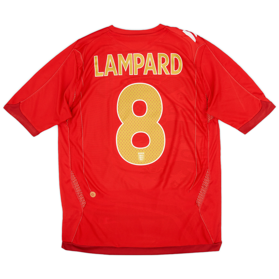 2006-08 England Away Shirt Lampard #8 - 7/10 - (M)