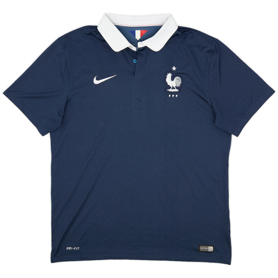 2014-15 France Home Shirt - 10/10 - (L)