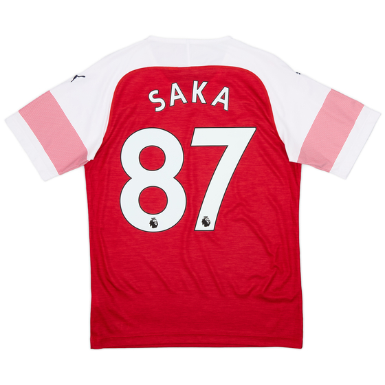 2018-19 Arsenal Home Shirt Saka #87 - 10/10 - (S)