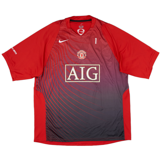 2006-07 Manchester United Player Issue Nike Training Shirt #1 (van der Sar) - 5/10 - (XL)