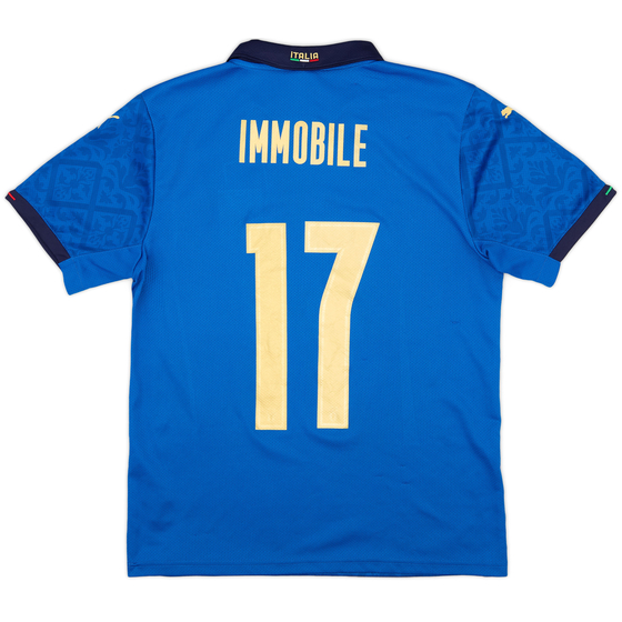 2020-21 Italy Home Shirt Immobile #17 - 9/10 - (M)