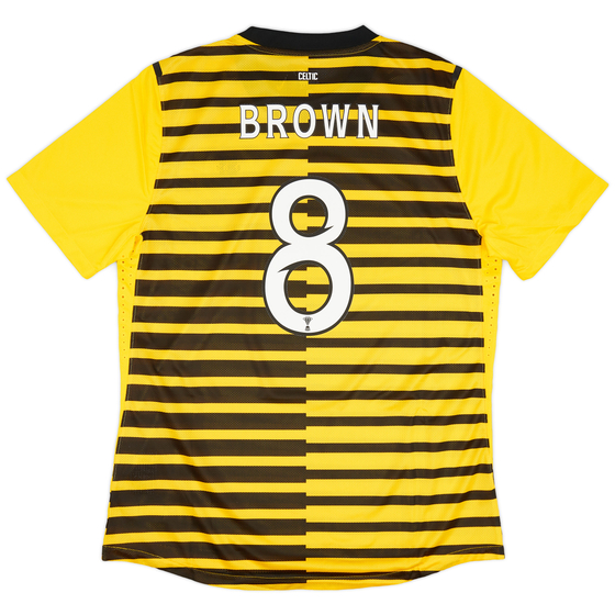 2011-12 Celtic Authentic Third Shirt Brown #8 (XL)