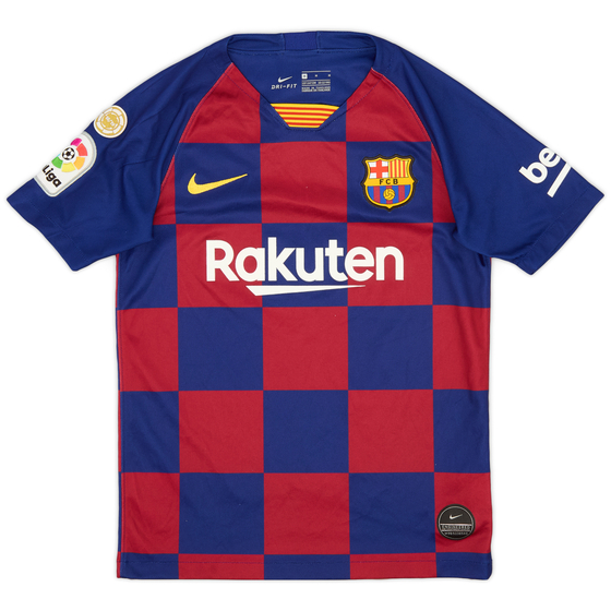 2019-20 Barcelona Home Shirt - 9/10 - (M.Boys)