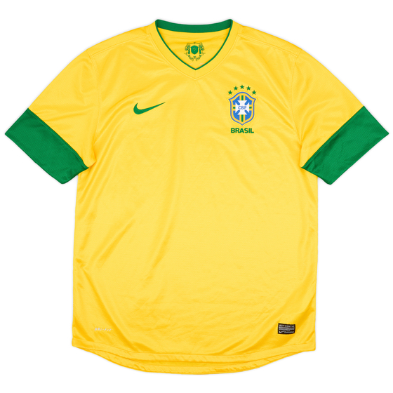 2012-13 Brazil Home Shirt - 8/10 - (L)