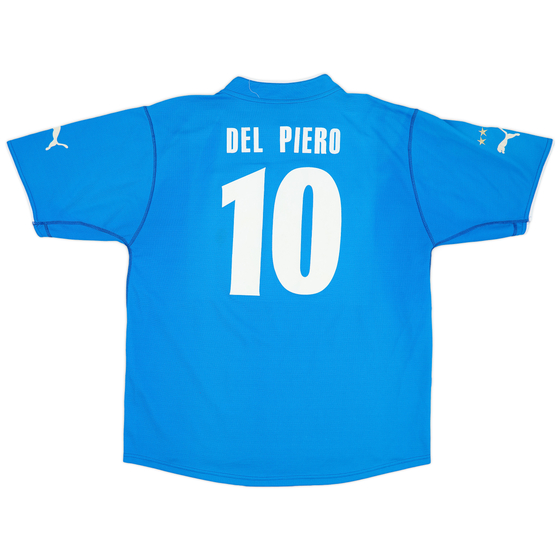 2003-04 Italy Home Shirt Del Piero #10 - 7/10 - (XL)