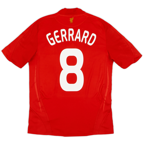 2008-10 Liverpool Home Shirt Gerrard #8 - 6/10 - (S)