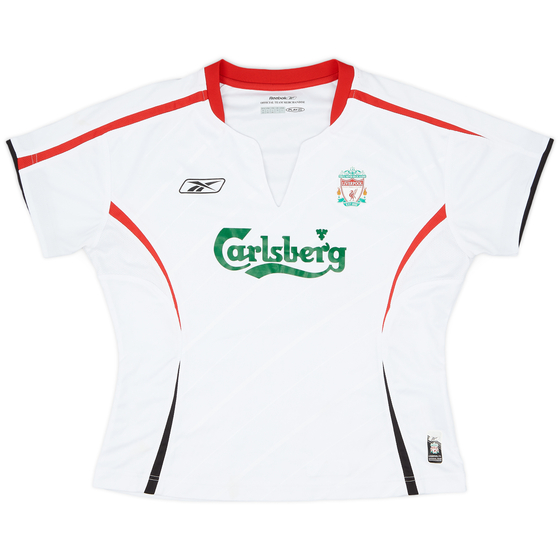 2005-06 Liverpool Away Shirt - 9/10 - (Women's L)