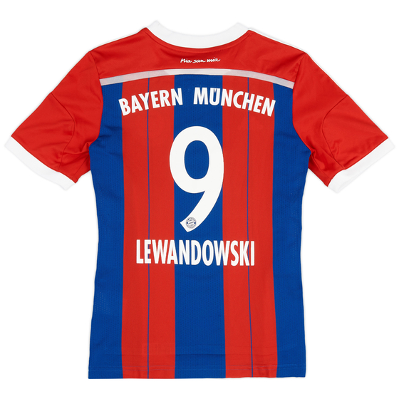 2014-15 Bayern Munich Home Shirt Lewandowski #9 - 8/10 - (M.Boys)