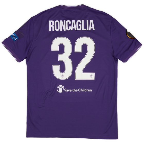 2015-16 Fiorentina Match Issue Home Shirt Roncaglia #32 - As New - (L)