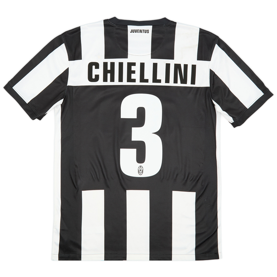 2013-14 Juventus Home Shirt Chiellini #3 - 8/10 - (M)