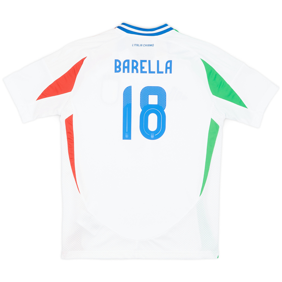 2024-25 Italy Away Shirt Barella #18 (KIDS)
