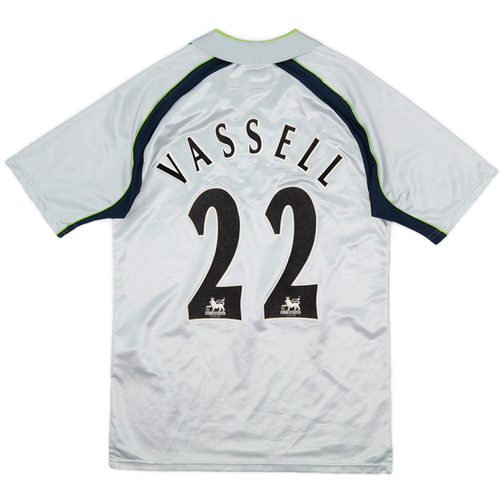 2001-02 Aston Villa Away Shirt Vassell #22 - 7/10 - (Y)