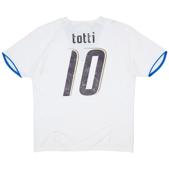 2006 Italy Away Shirt Totti #10 - 4/10 - (L)