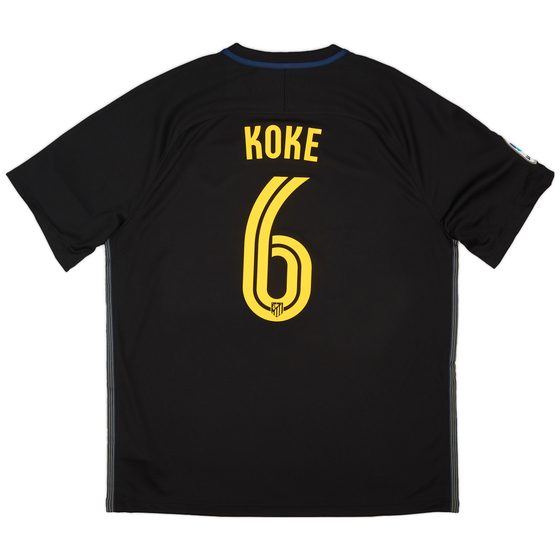 2016-17 Atletico Madrid Away Shirt Koke #6 (XL)