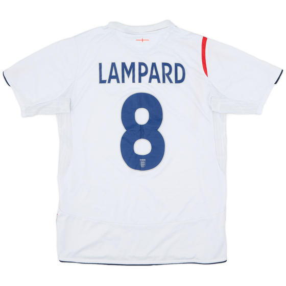 2005-07 England Home Shirt Lampard #8 - 7/10 - (XL.Boys)