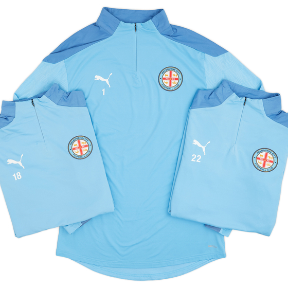 2021-22 Melbourne City Player Issue 1/4 Zip Training Top # - 3/10 - (M)