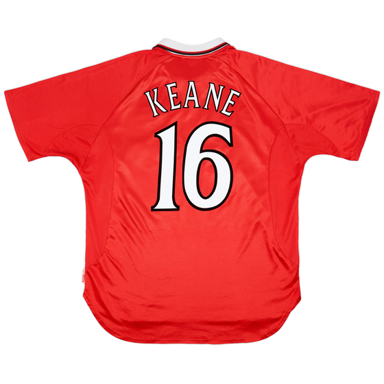 1999-00 Manchester United 'CL Winners' Shirt Keane #16 - 8/10 - (XXL)