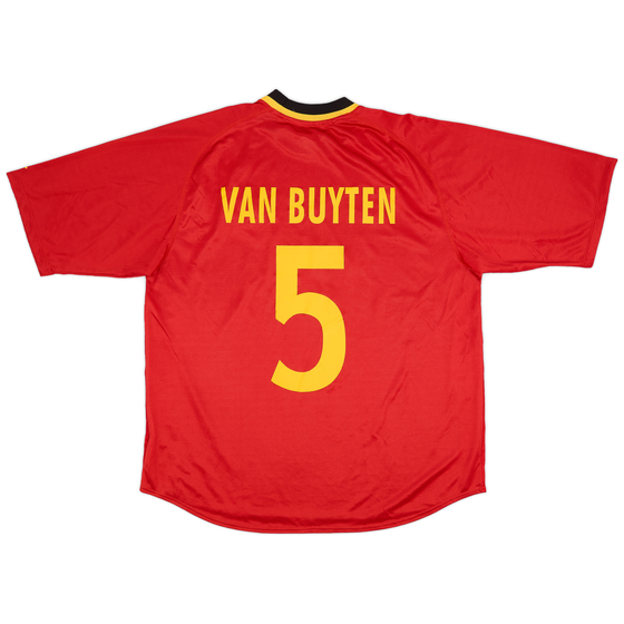 2000-02 Belgium Home Shirt Van Buyten #5- 8/10 - (XL)
