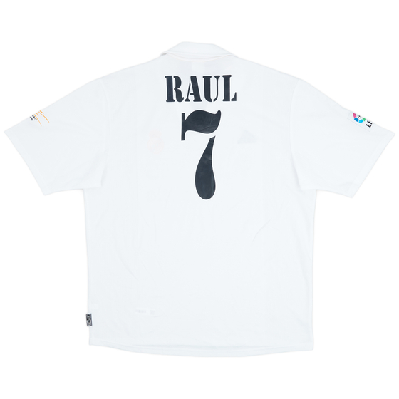 2002-03 Real Madrid Centenary Home Shirt Raul #7 - 4/10 - (XL)