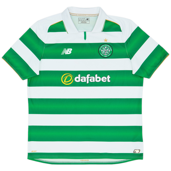 2016-17 Celtic Home Shirt - 8/10 - (XL)