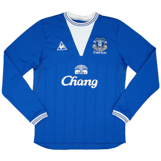 2009-10 Everton Home L/S Shirt - 9/10 - (M)