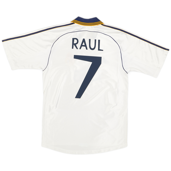 1998-00 Real Madrid Home Shirt Raul #7 - 8/10 - (S)