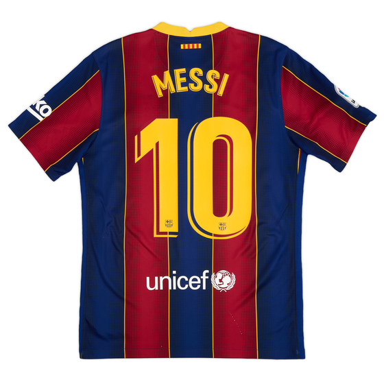2020-21 Barcelona Home Shirt Messi #10 - 8/10 - (M)