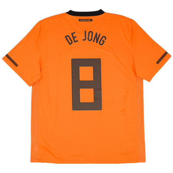 2010-11 Netherlands Home Shirt De Jong #8 - 9/10 - (L)