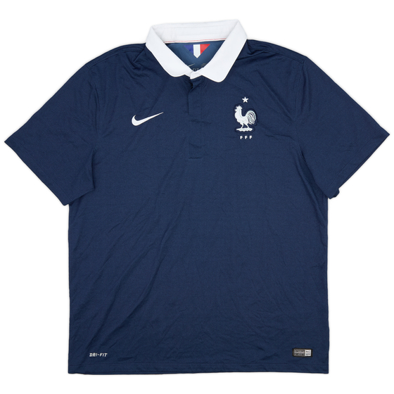 2014-15 France Home Shirt - 9/10 - (XL)