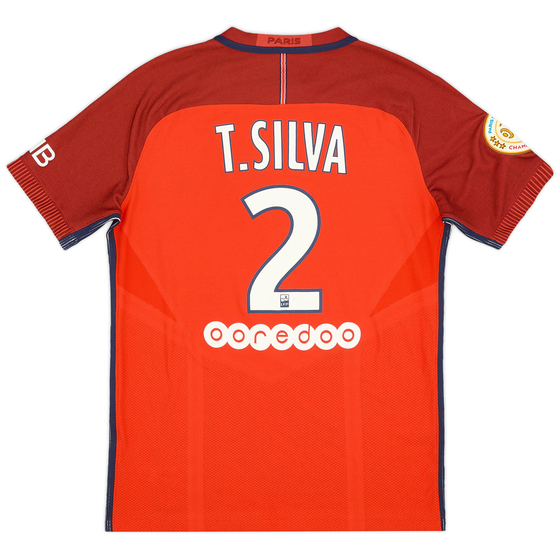 2016-17 Paris Saint-Germain Authentic Away Shirt T.Silva #2 - 8/10 - (M)