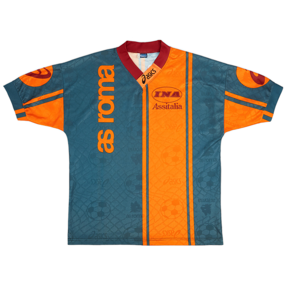 1996-97 Roma Asics Training Shirt - 8/10 - (XL)
