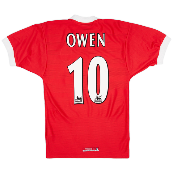 1998-00 Liverpool Home Shirt Owen #10 - 8/10 - (S)