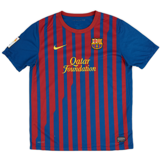 2011-12 Barcelona Home Shirt - 8/10 - (L.Boys)
