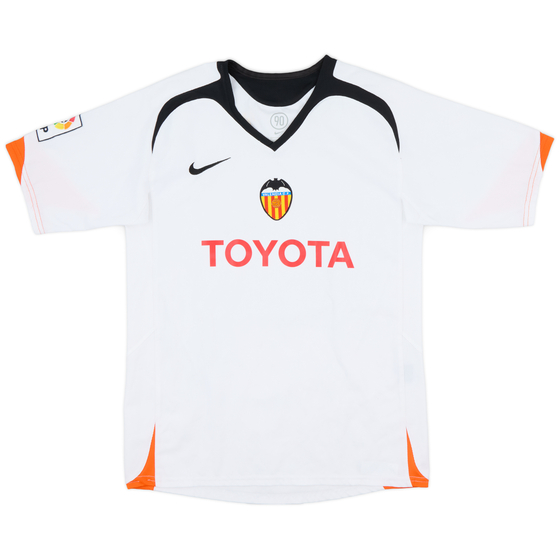 2005-06 Valencia Home Shirt - 8/10 - (L.Boys)