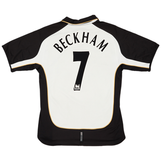 2001-02 Manchester United Centenary Away/Third Shirt Beckham #7 - 6/10 - (L)