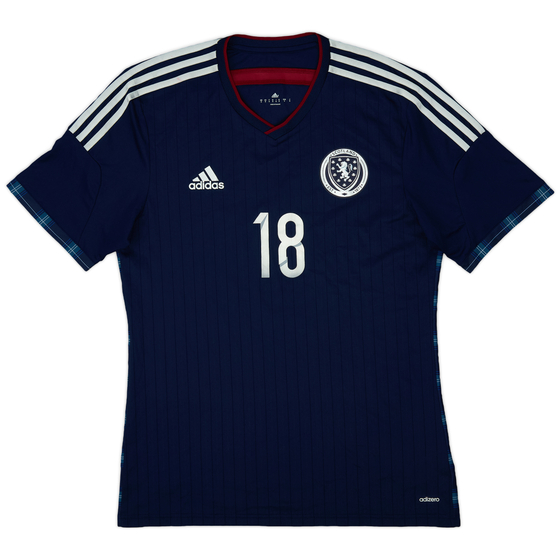 2014-15 Scotland Player Issue Home Shirt #18 - 8/10 - (L)
