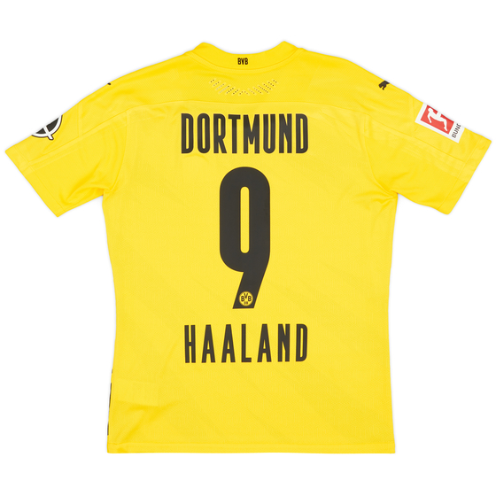 2020-21 Borussia Dortmund Player Issue Home Shirt Haaland #9 (S)