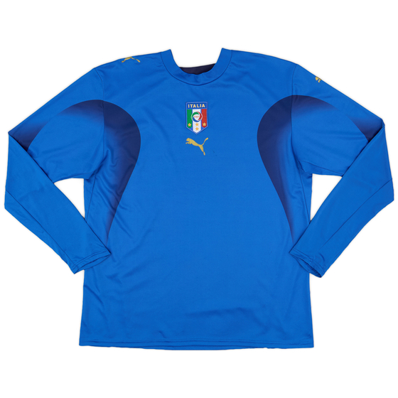 2006 Italy Basic Home L/S Shirt - 7/10 - (L)
