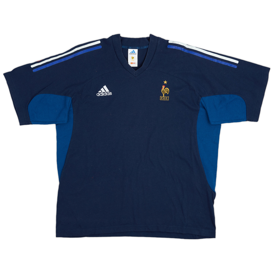 2002-04 France adidas Training Shirt - 8/10 - (L)