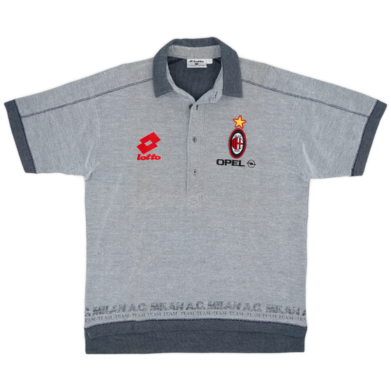 1995-96 AC Milan Lotto Polo Shirt - 9/10 - (XL)
