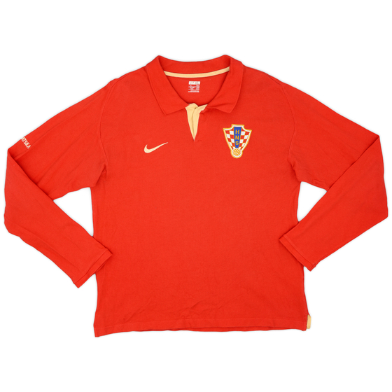 2008-09 Croatia Nike Polo L/S Shirt - 9/10 - (XL)