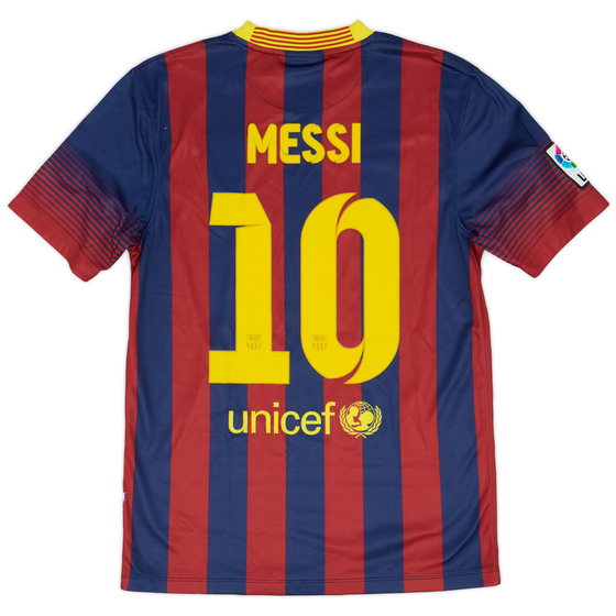2013-14 Barcelona Home Shirt Messi #10 - 5/10 - (S)