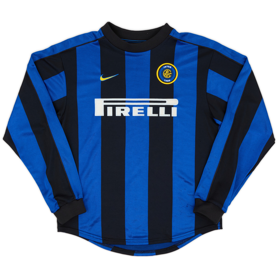 1999-00 Inter Milan Home L/S Shirt - 8/10 - (L.Boys)