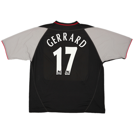 2002-04 Liverpool Away Shirt Gerrard #17 - 8/10 - (XXL)